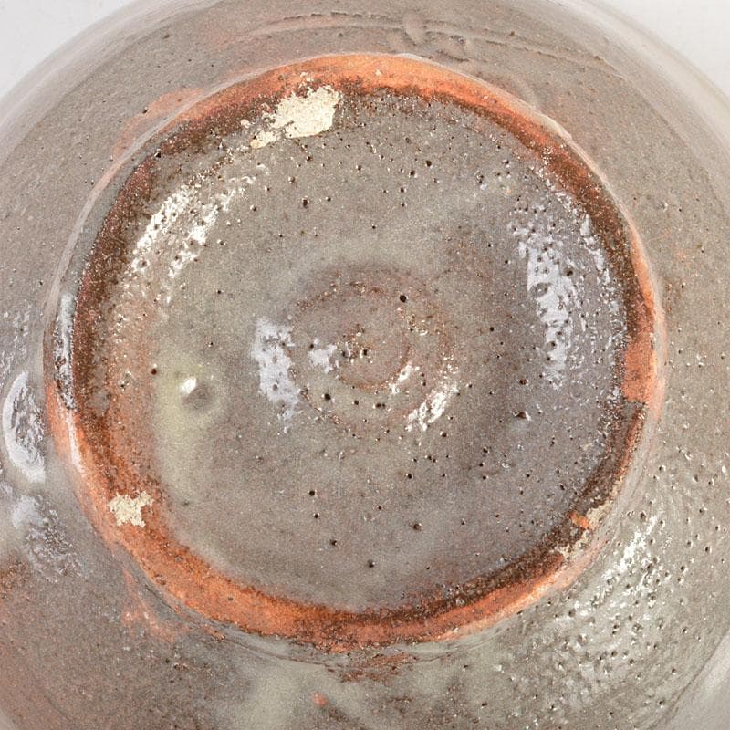 茶道具　信州岩井堂焼　古賀無量作　粉吹茶碗　蓋二重箱　共箱　Ｃ　6801