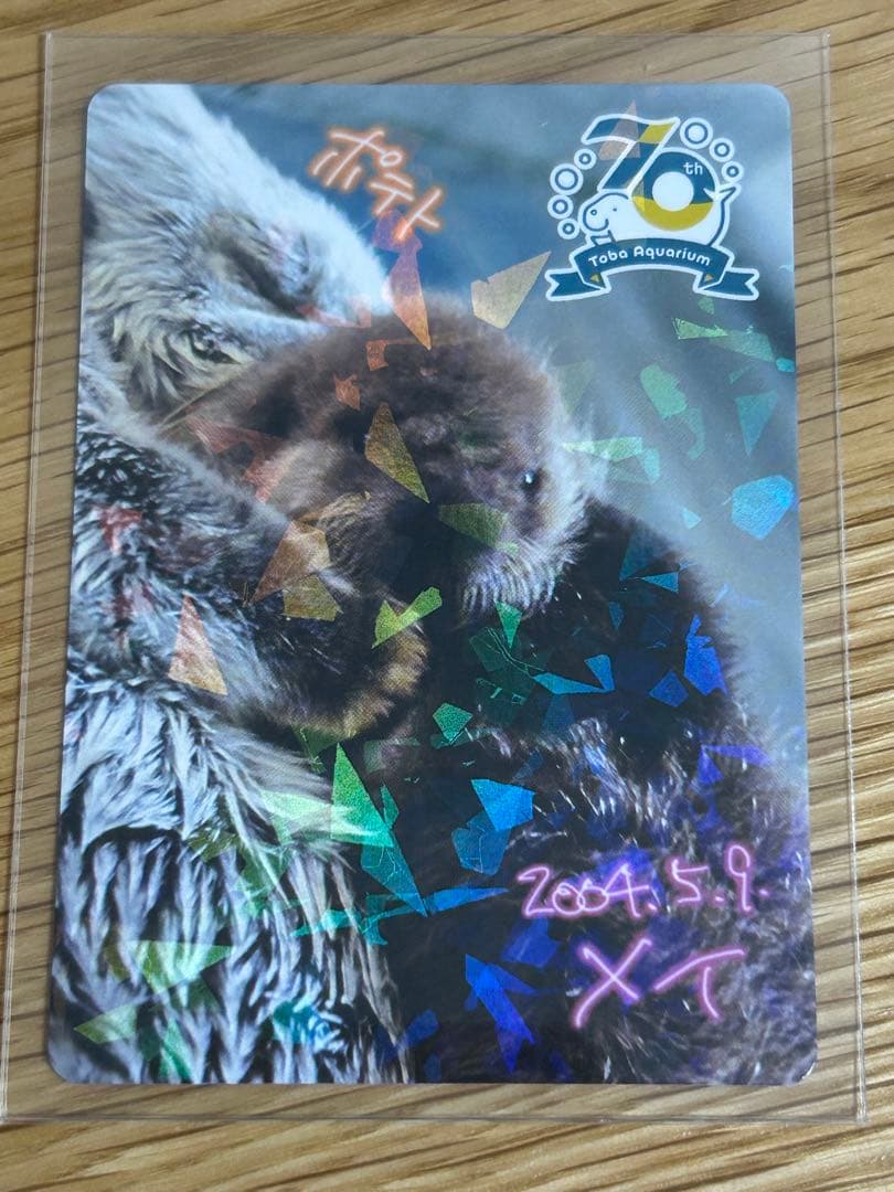 S*i様 【鳥羽水族館】コレクションカード　メイ（レアカード）　ラッコ　赤ちゃん
