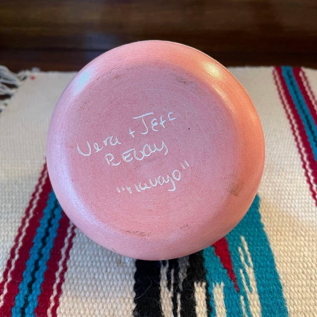 貴重！ネイティブアメリカン　Navajo壷　ナバホ族プエブロ　ヴィンテージ雑貨