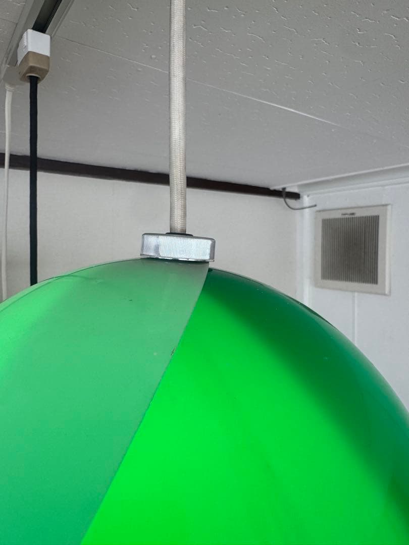 西*菜様 チューリップライト グリーン　昭和レトロ　照明 ペンダントライト