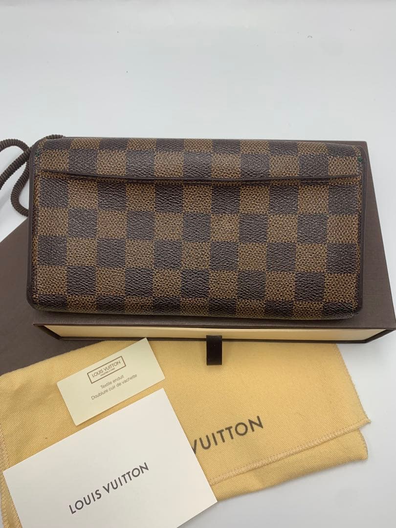 ✨ルイヴィトン✨ポルトフォイユ　サラ　ダミエ　カード16枚　長財布 P55