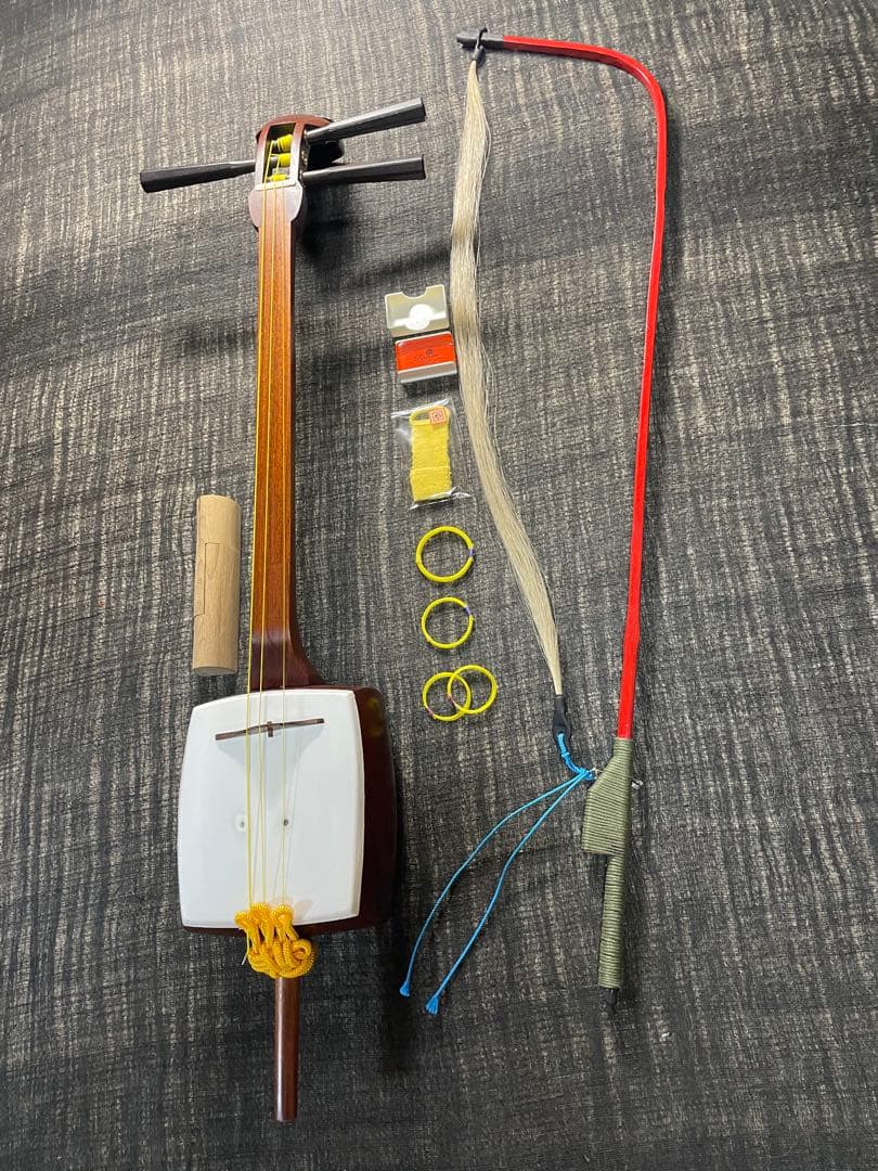 和胡弓木製　弓　付属品セット