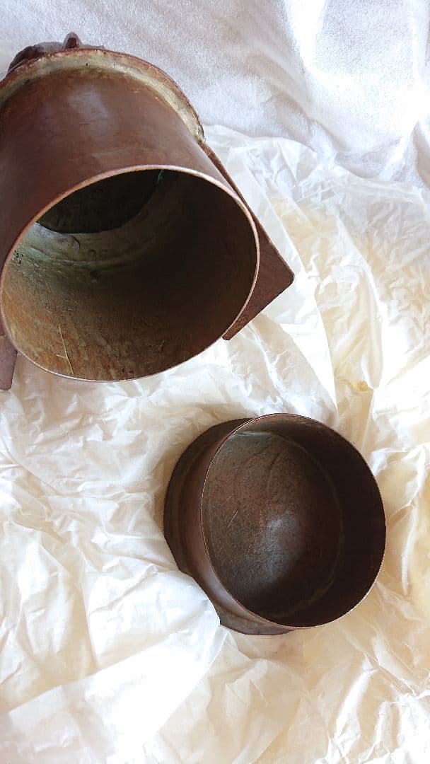 蠟型　鋳銅　小物入　みみずく 平井 昇甫 氏作 共箱入