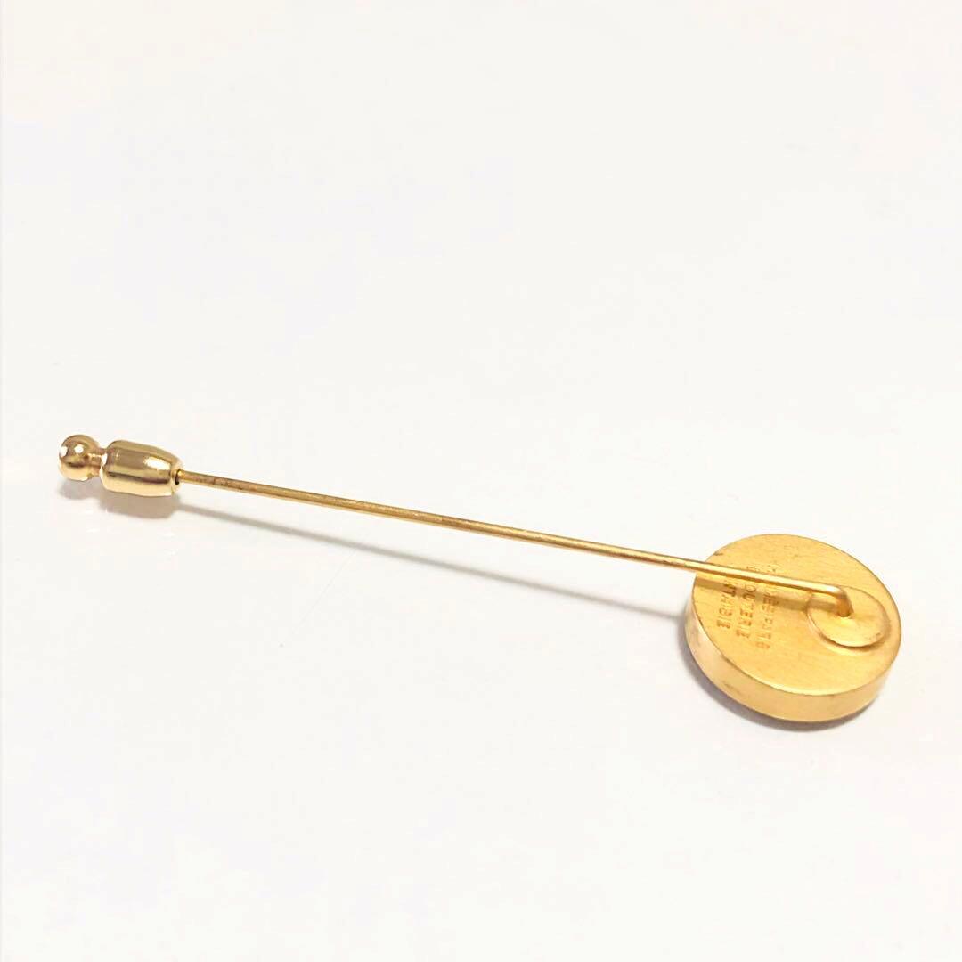 HERMES セリエ シェル ピン ブローチ ゴールド A254020