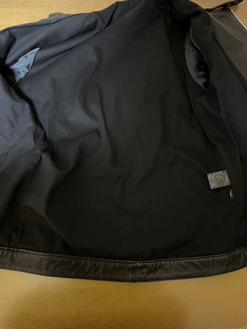 ヒステリックグラマー セミダブルレザーライダースジャケット 黒 L 検ルイスレザ