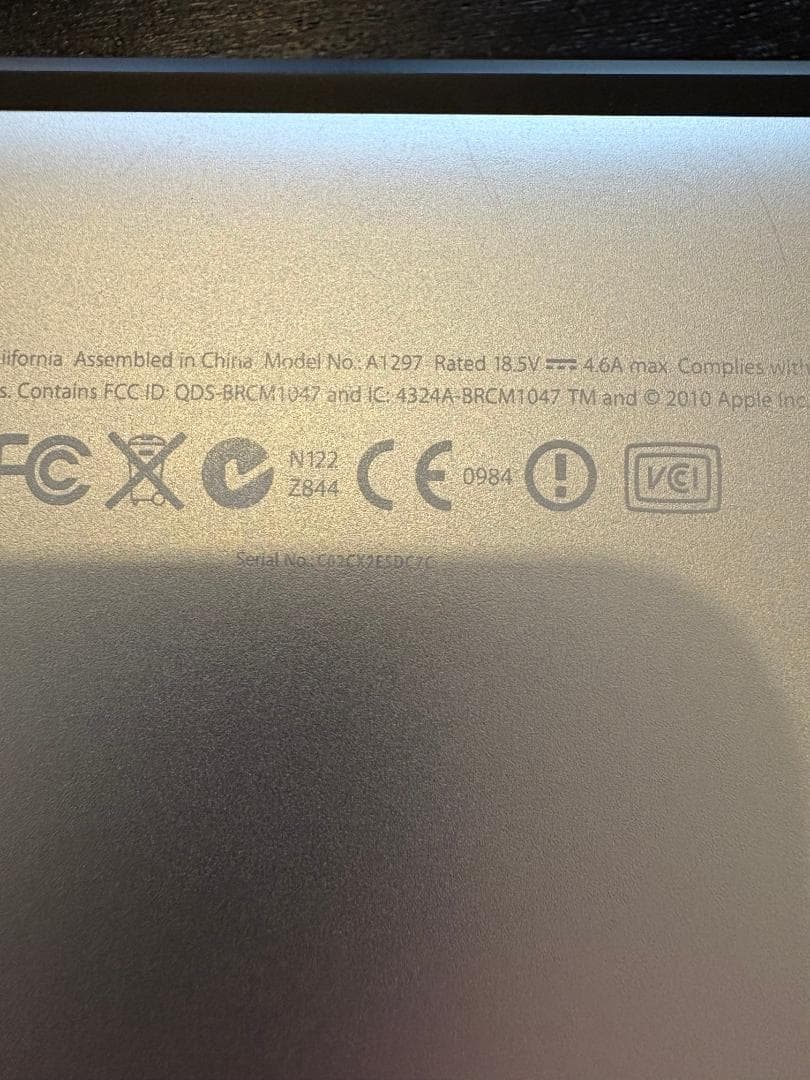 MacBook Pro 17インチ A1297 Mid 2010 USキーボード