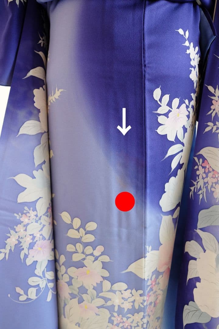 振袖フルセット　ブルーホワイト　牡丹柄　大人キレイ目コーデ