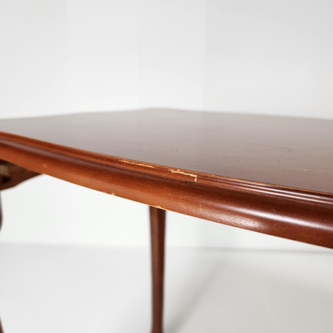 アンティーク調　サイドテーブル 木製　猫脚　コーヒーテーブル 幅56cm