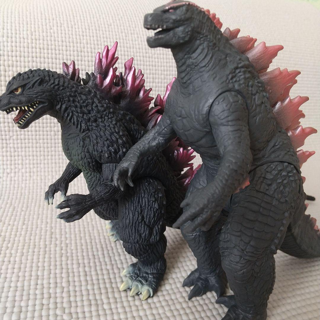 ゴジラ10体〈ゴールド/シルバー/新旧対決/ピンク/巨大異形/富士山〉ソフビ