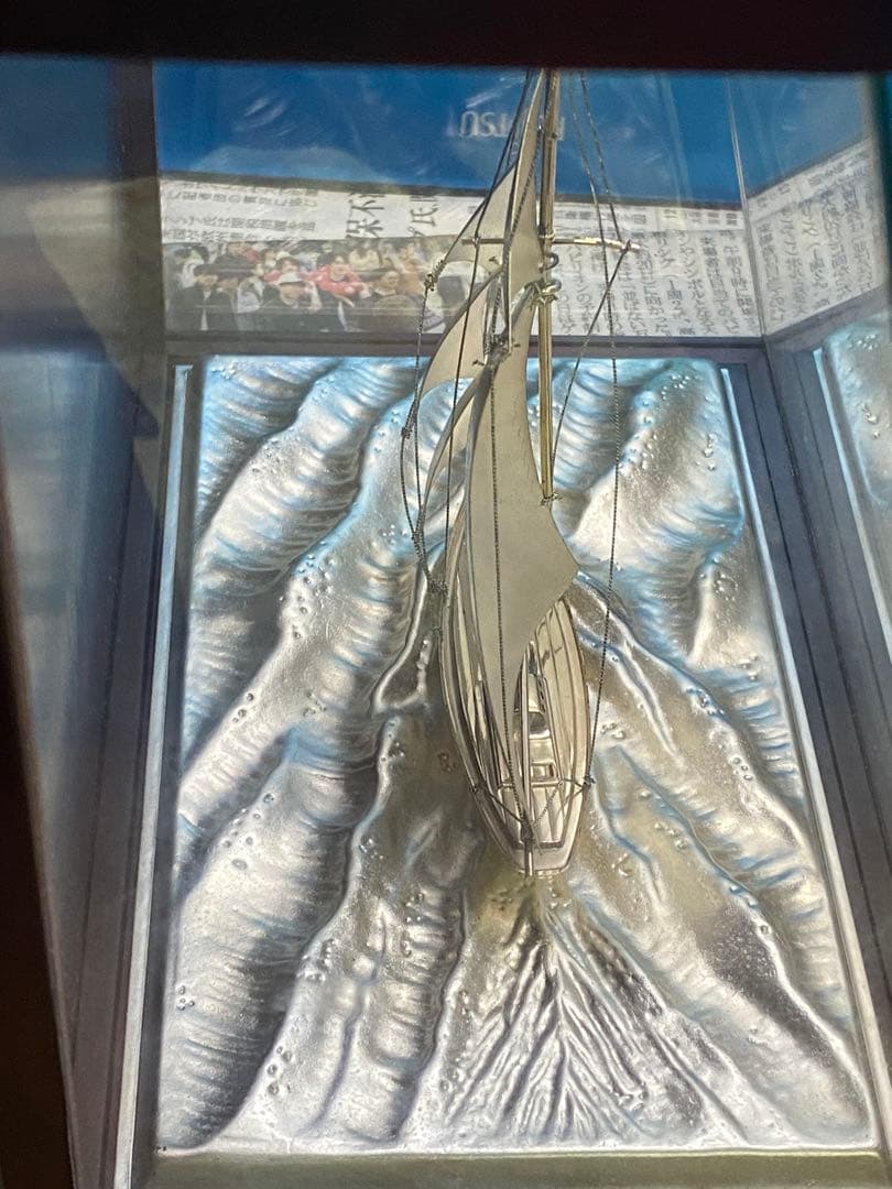 銀製　ヨット　船　1隻