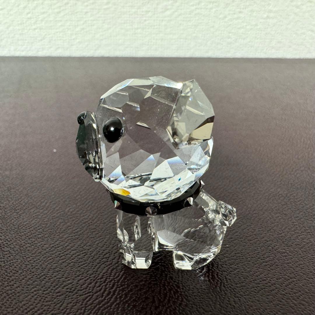 廃盤 SWAROVSKI スワロフスキー パグ 犬 置物 インテリア 小さ可愛い