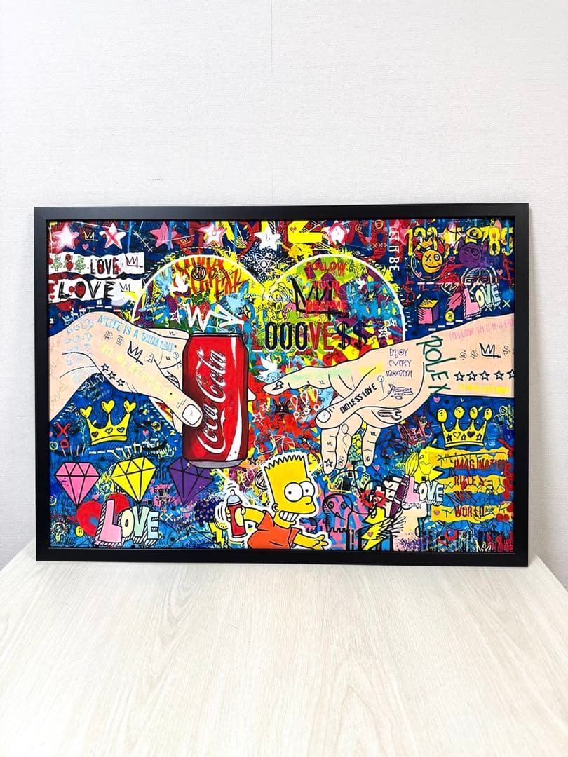 No.236フレーム付きキャンバスアート　ブランドアートポスター　インテリア絵画