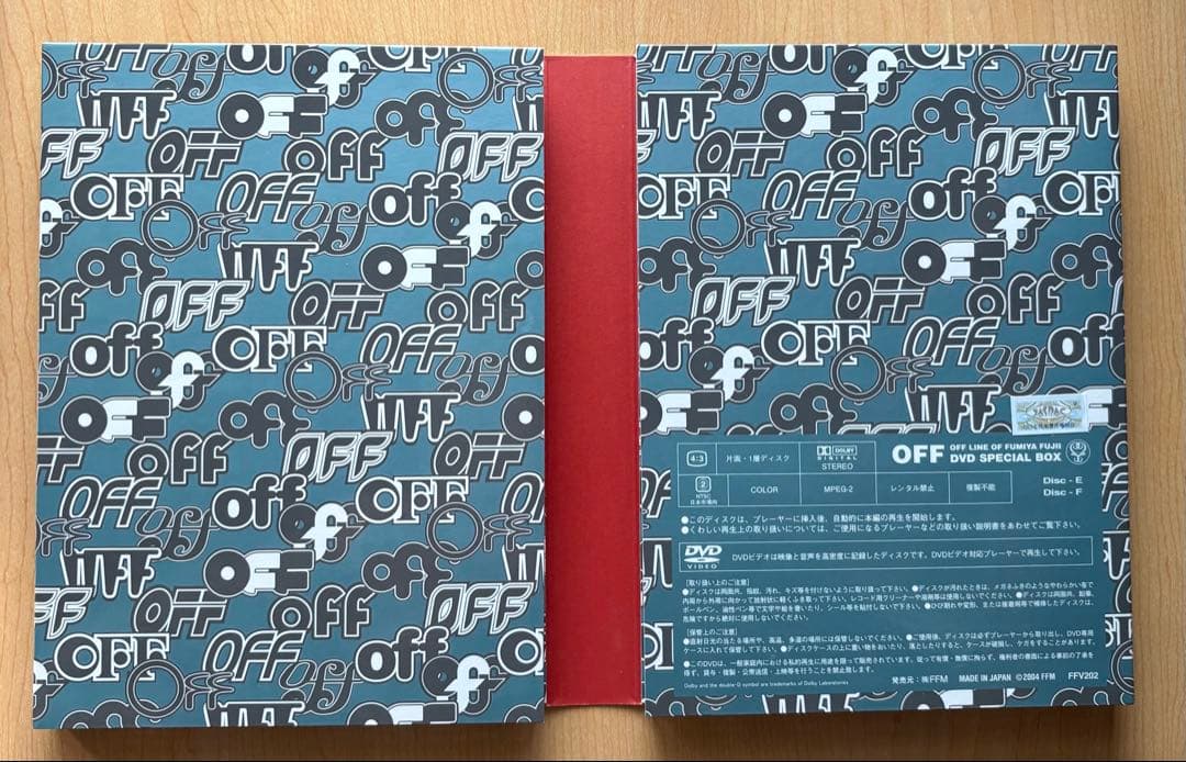 藤井フミヤ OFF LINE OF FUMIYA FUJII DVD BOX
