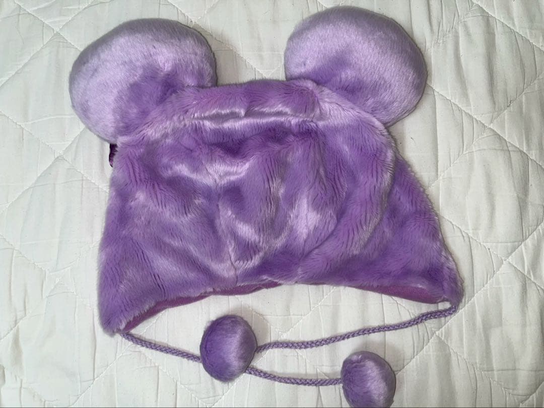 ディズニー 被り物 ミニー ピンク ムラサキ ファンキャップ