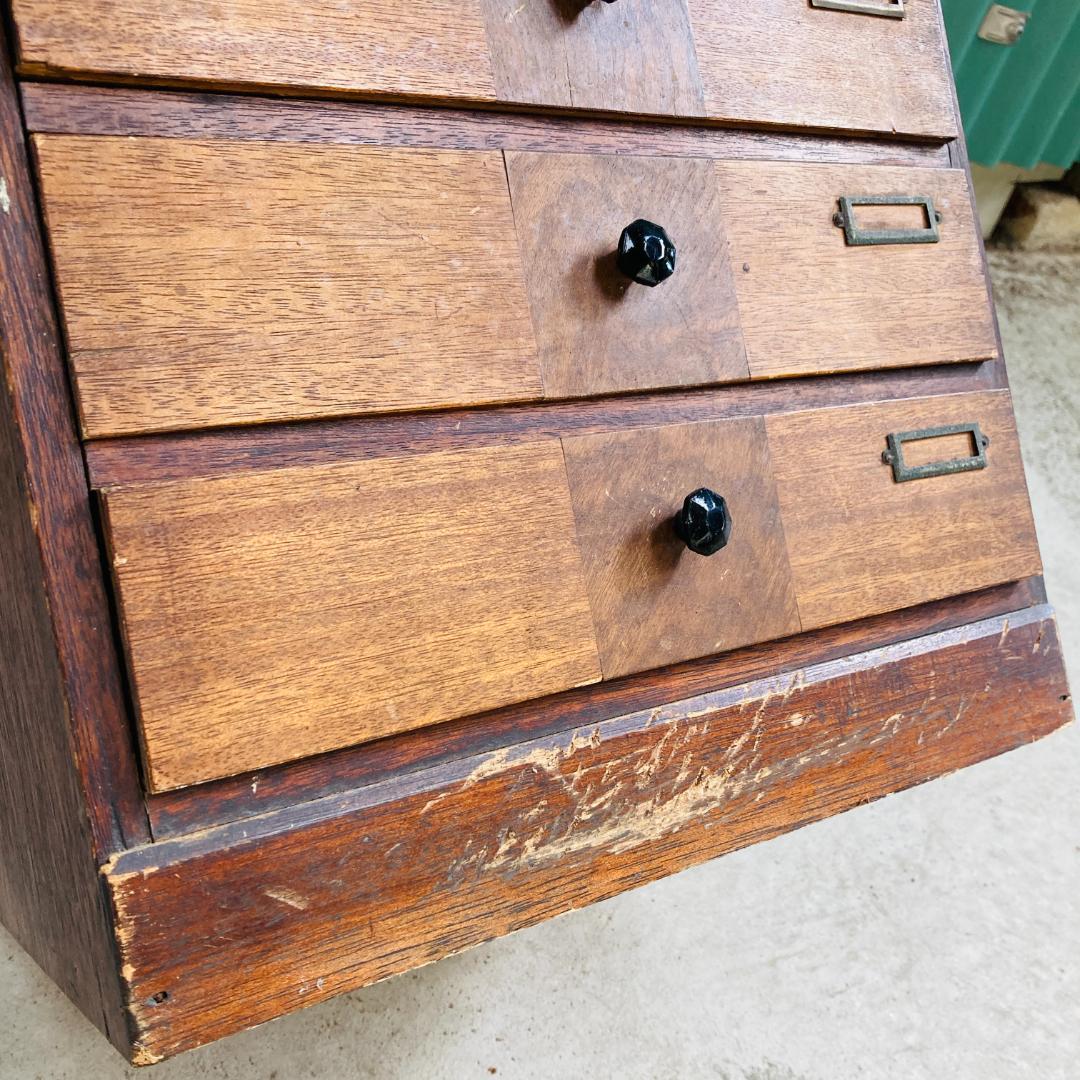 アンティーク　小引出し　チェスト　収納　ヴィンテージ家具　レトロ　仕分け収納