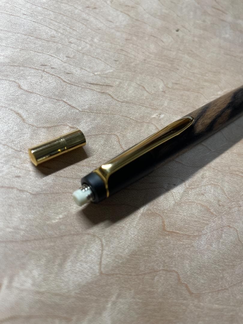 【野原工芸　木軸シャープペンシル】特上黒柿