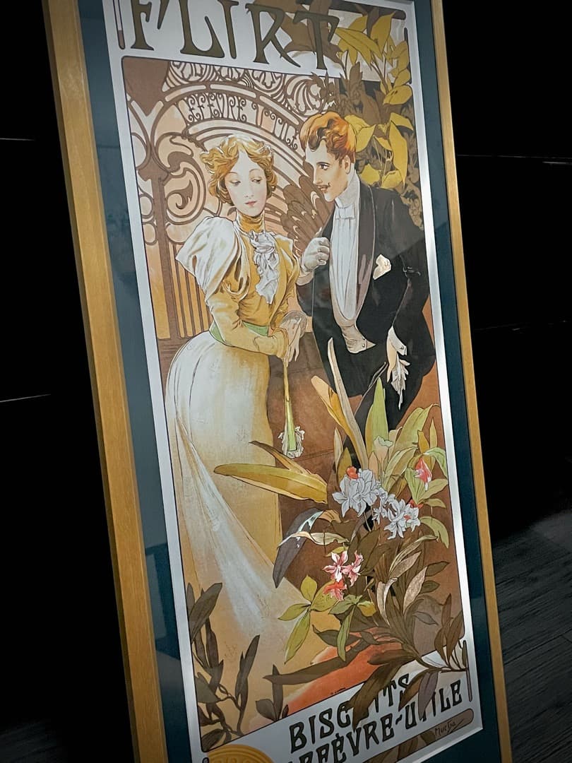 ミュシャ 浮気女 1899年　額縁つき　アート　絵画
