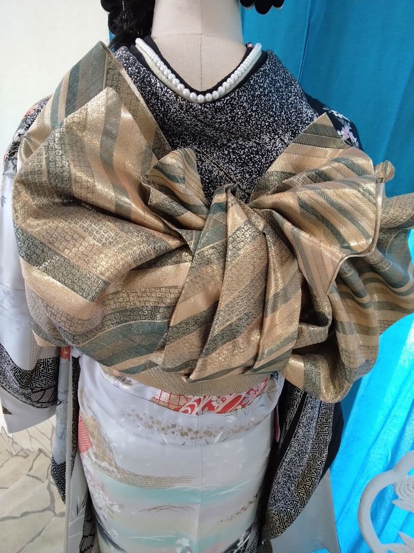 振袖フルセット、正絹振袖、半襟重衿、帯揚帯締め、帯襦袢、ガード加工落款≦