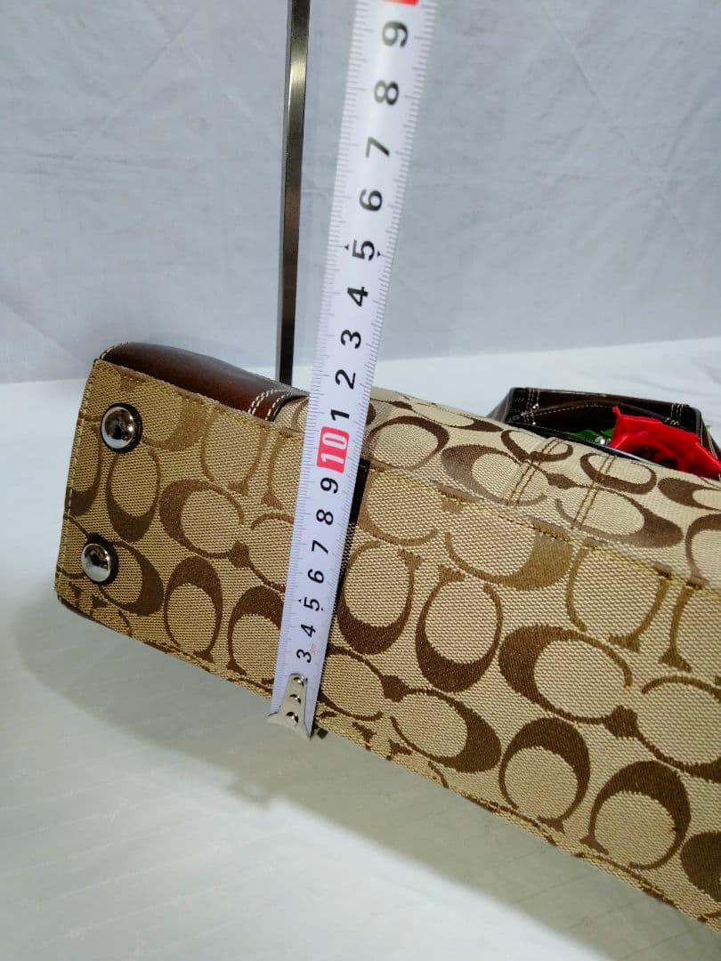 美品 コーチ COACH ハンドバッグ シグネチャー 13975