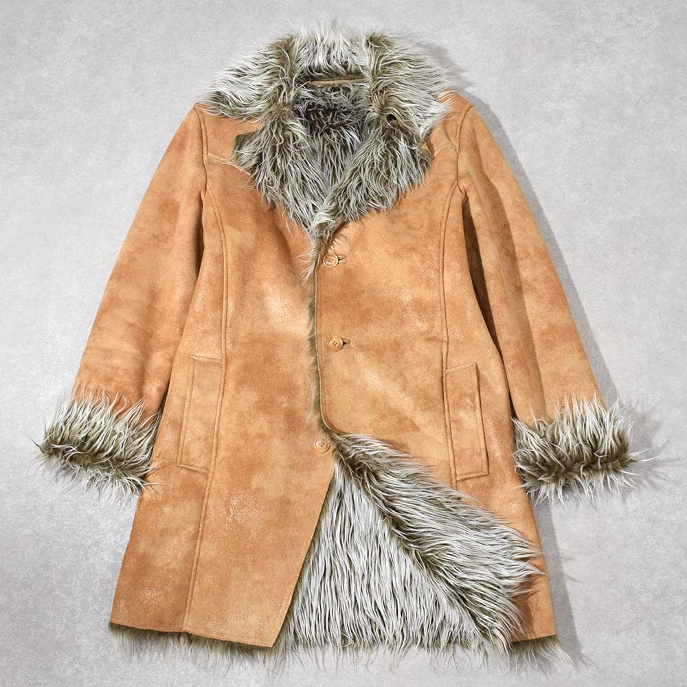 平成 y2k semantic design ファー ムートン コート L