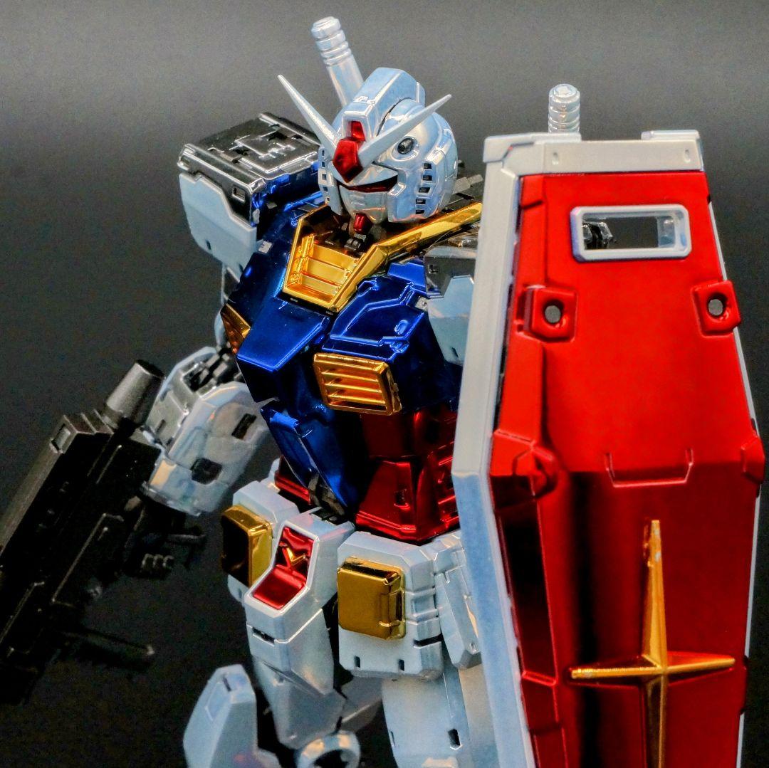 完成品【メッキ仕様】RG RX-78-2 ガンダム 2.0 GUNDAM 全塗装