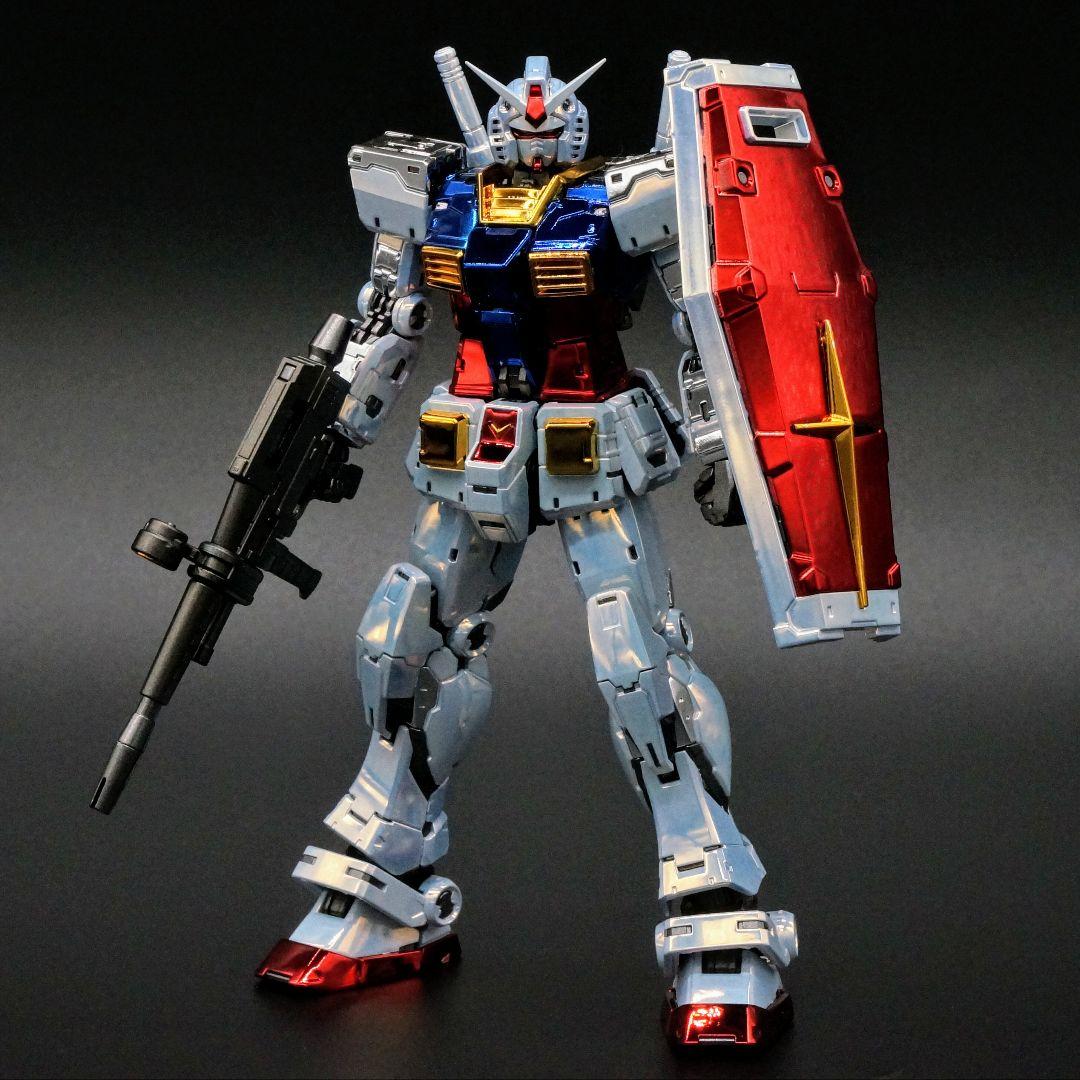 完成品【メッキ仕様】RG RX-78-2 ガンダム 2.0 GUNDAM 全塗装