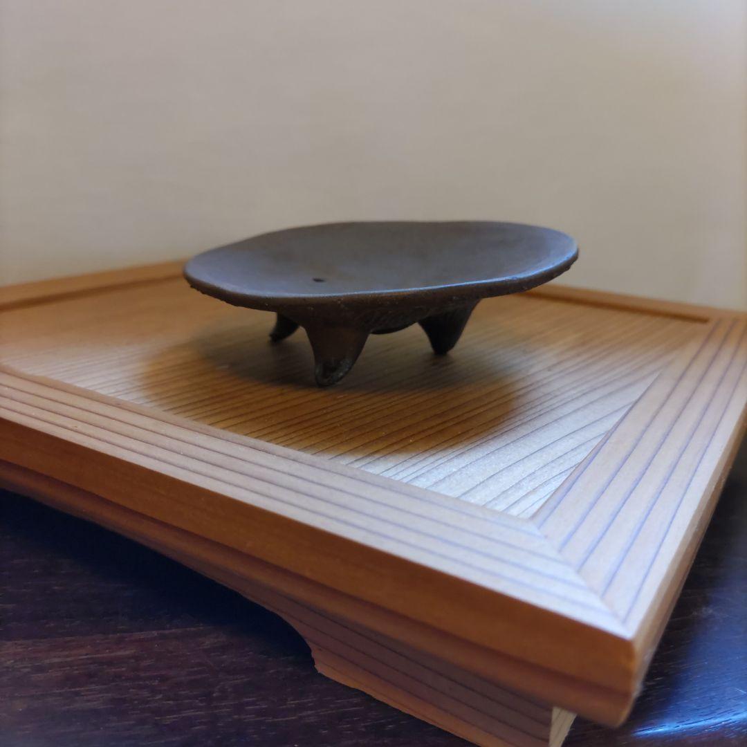 盆栽鉢 、植木鉢、名工丸山堂（松本重信）南蛮風真焼 狸面形絞出、急須の蓋、平鉢