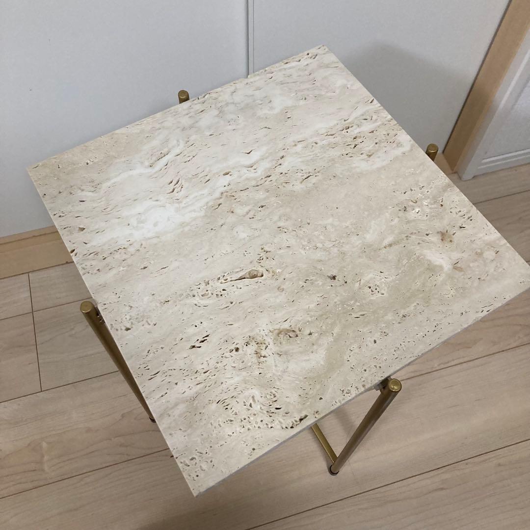 サイドテーブル　大理石　ART OF BLACK サロン