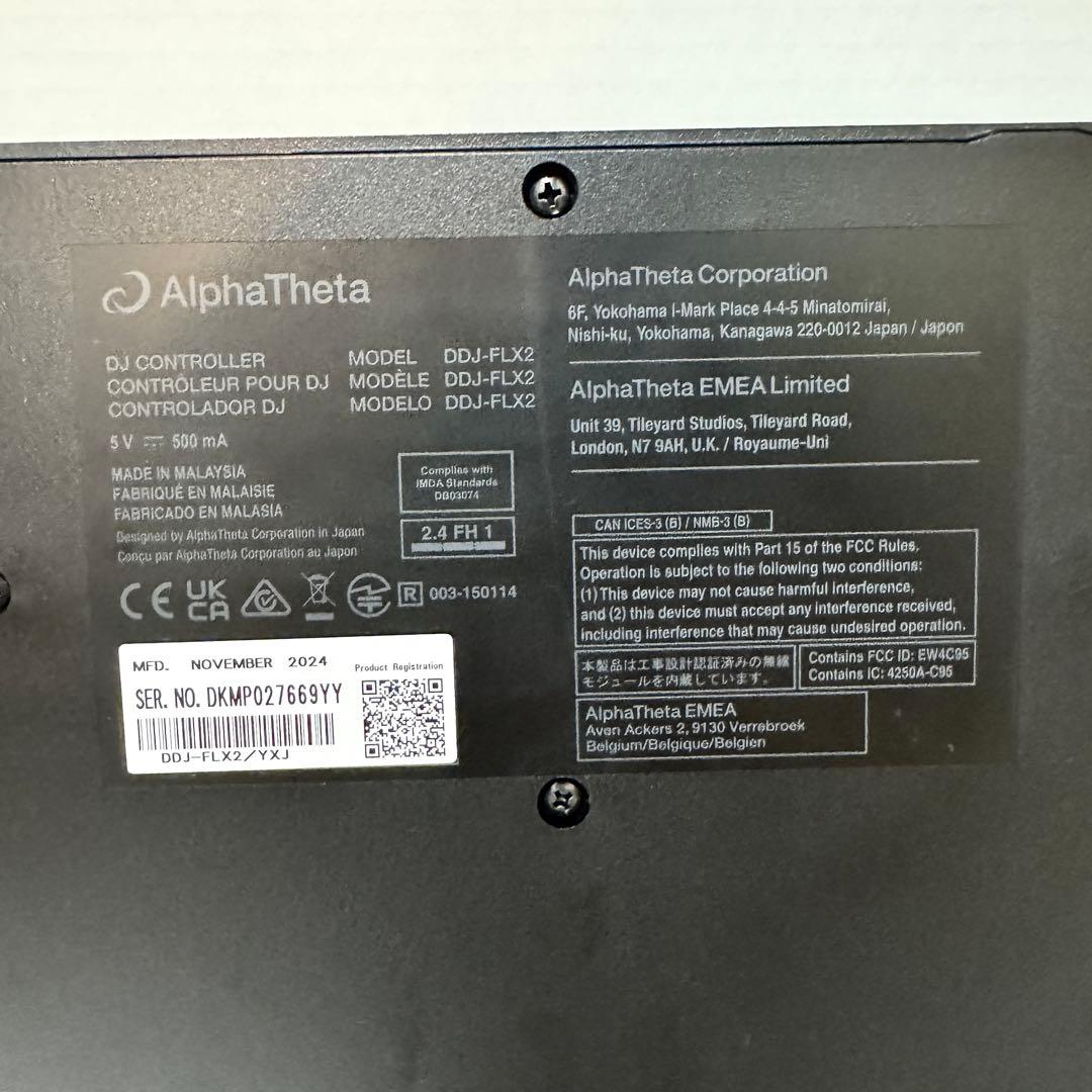 AlphaTheta DDJ-FLX2 教本付き