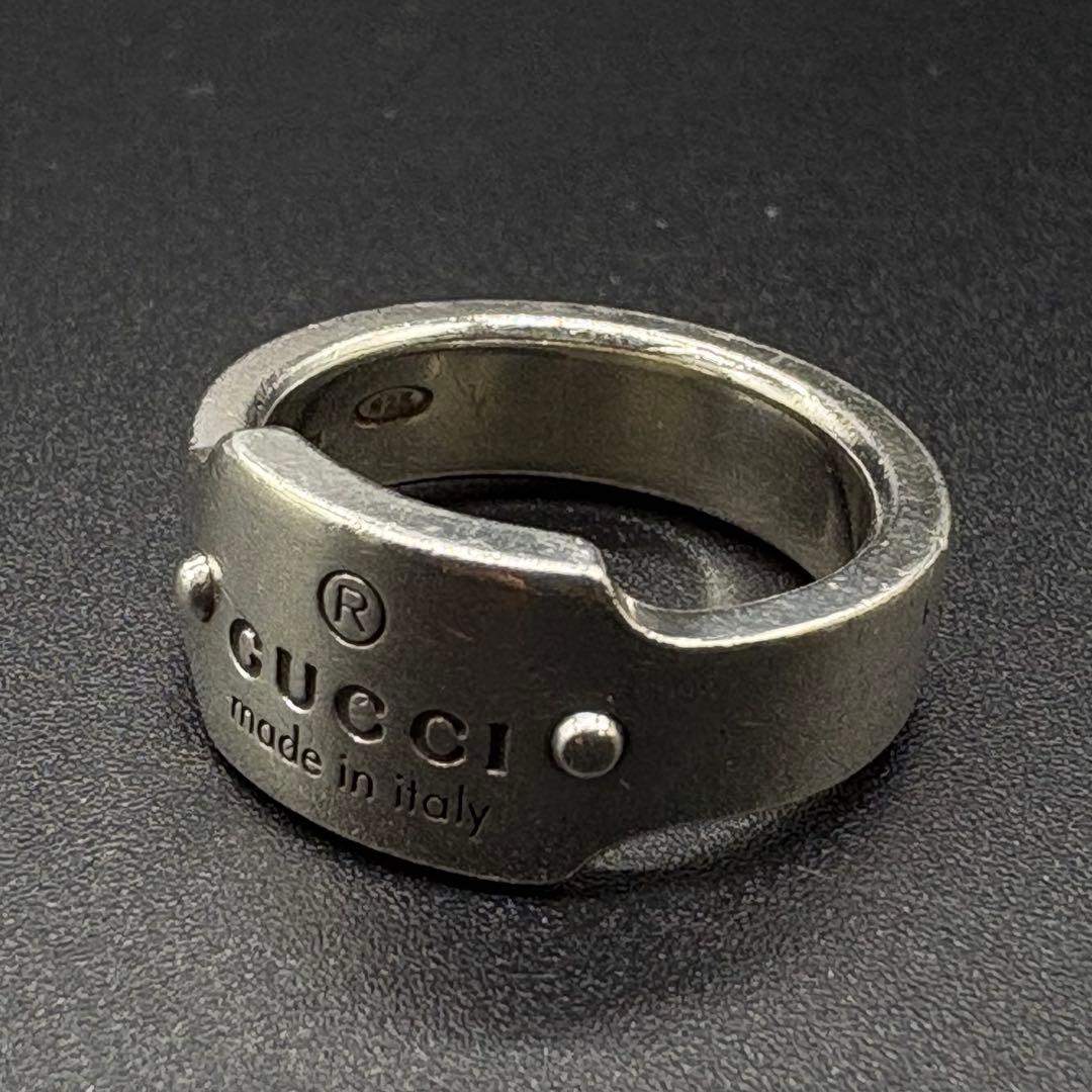 【美品】GUCCI グッチ 指輪 シルバーリング 7号 SV925 リング831