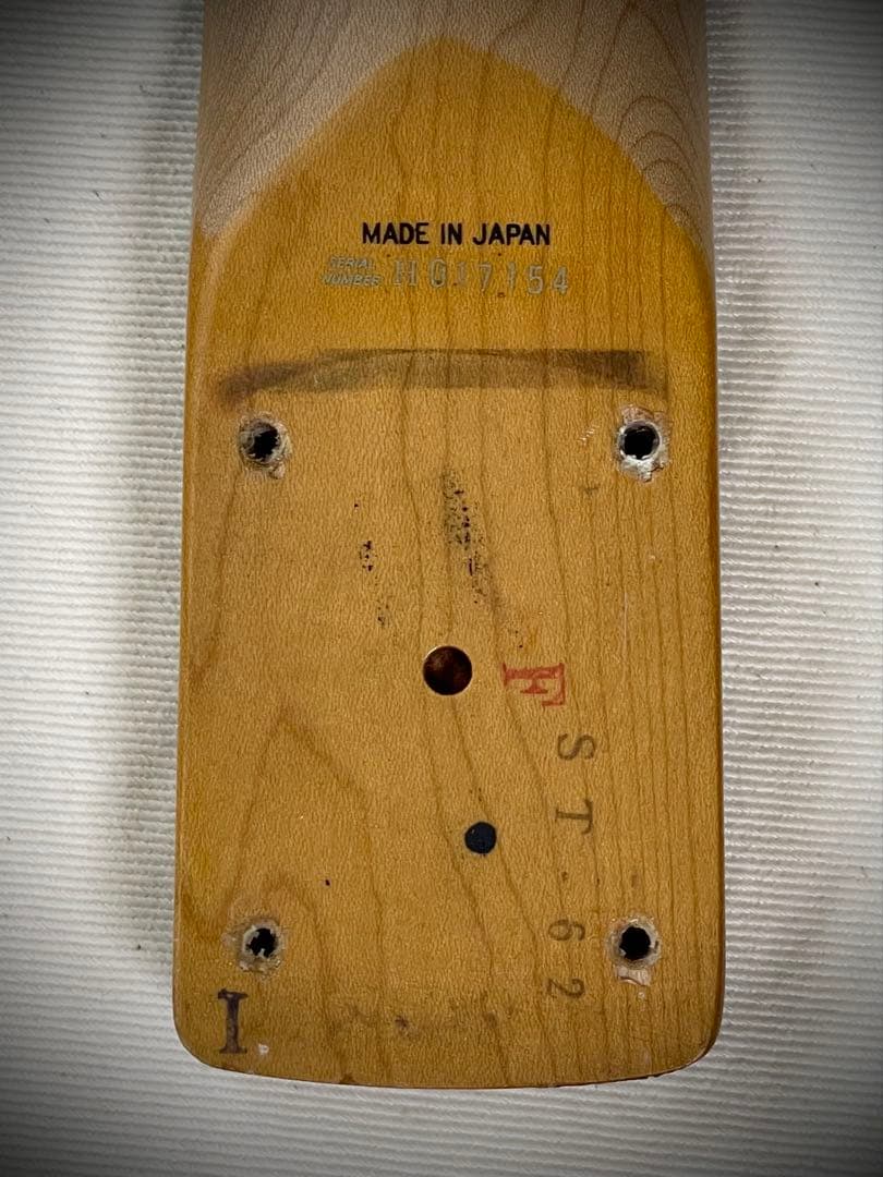 【ネックのみ】Fender Japan ST-62 1988年製