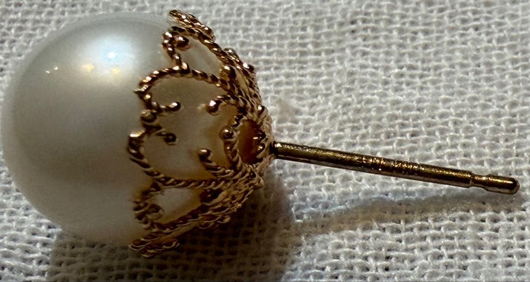 agete パール スタッドピアス