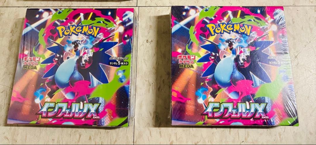 ポケモン インフェルノX MEGA 2 枚入り 2 box new.