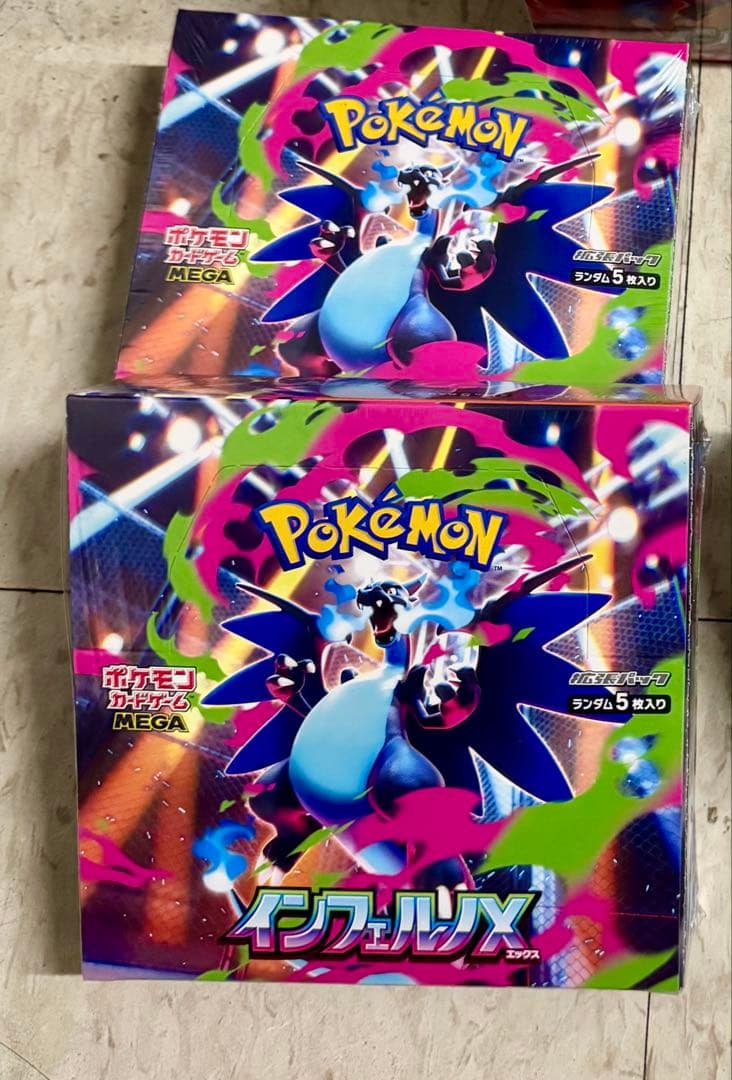 ポケモン インフェルノX MEGA 2 枚入り 2 box new.