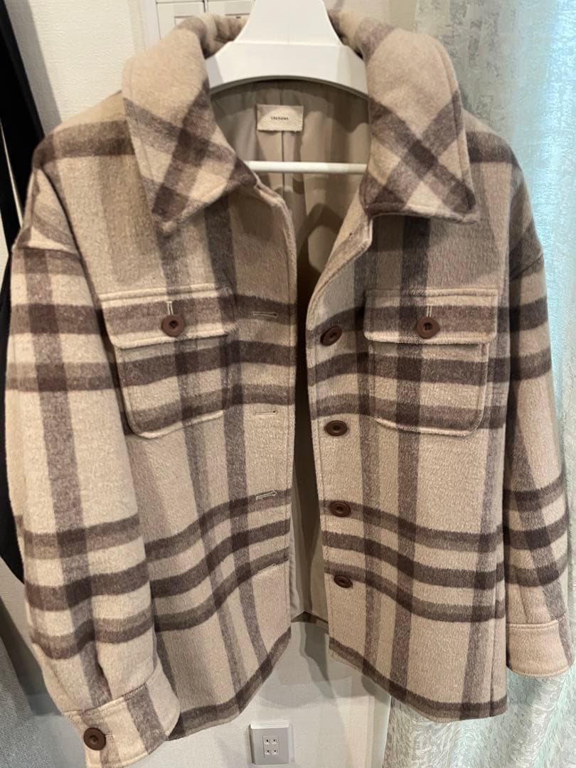 ウールチェックJK credona