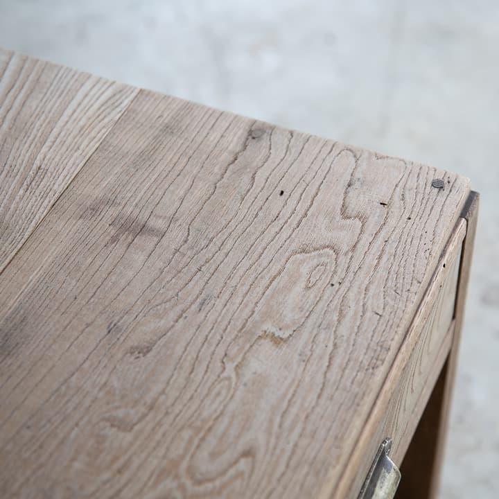 [古家具] 楢の文机 ローテーブル / 展示台 木製家具 座卓 アンティーク什器