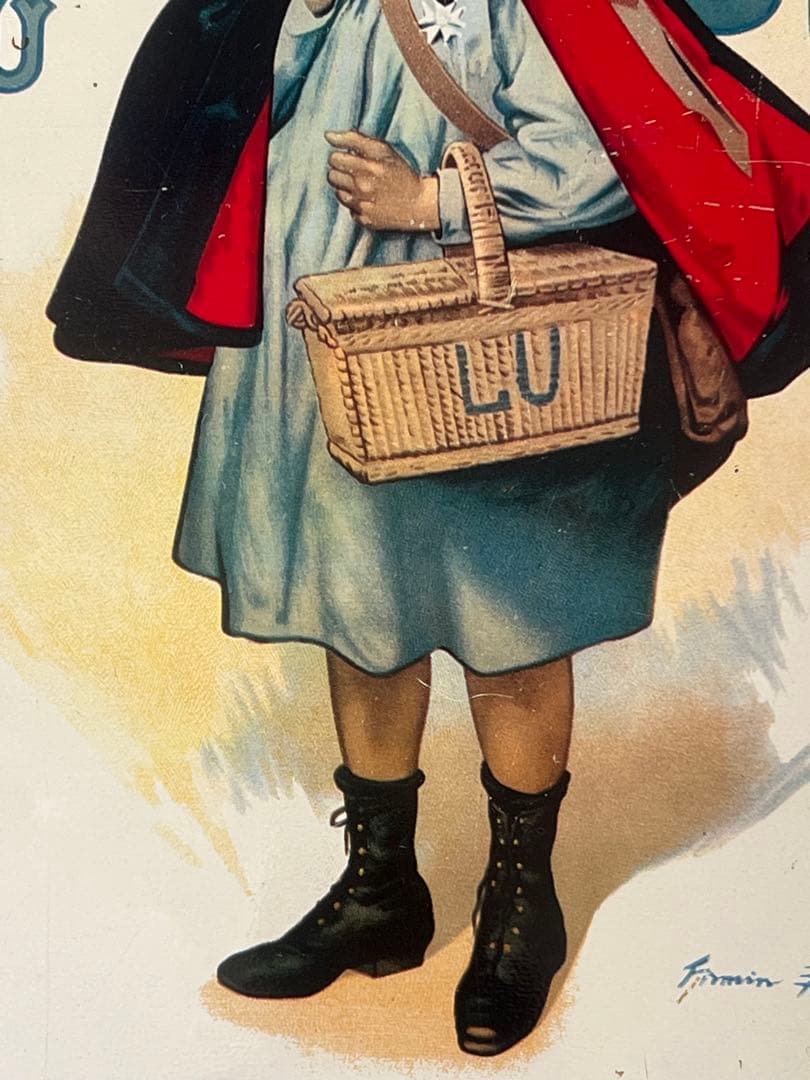 Lu ビスケット　少年　ヴィンテージ　アンティーク　トレイ　プレート　希少