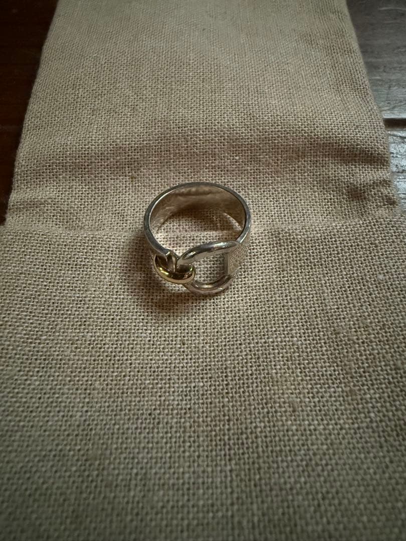 KensScratch シルバー ゴールド リンクデザイン リング