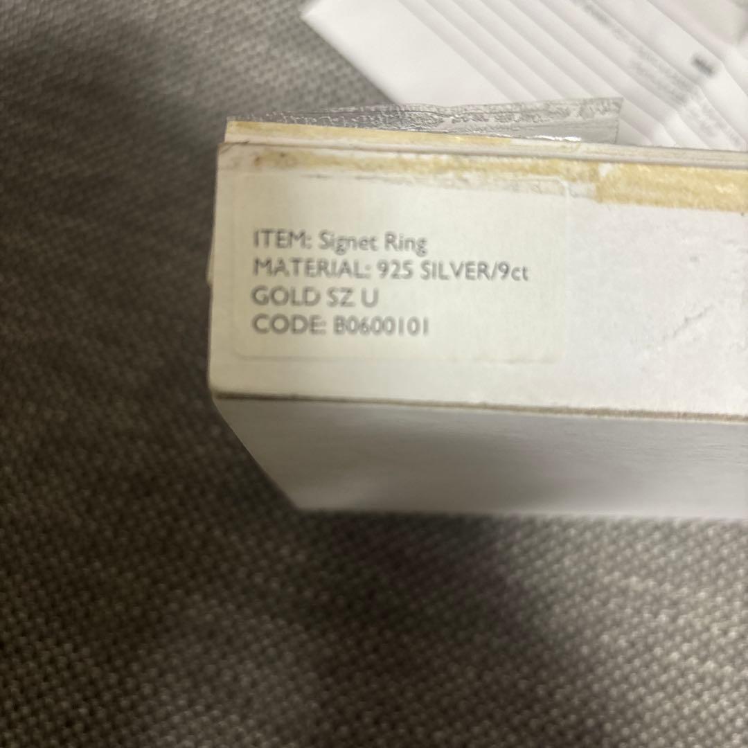BUNNEY シグネットリング　9ct 925