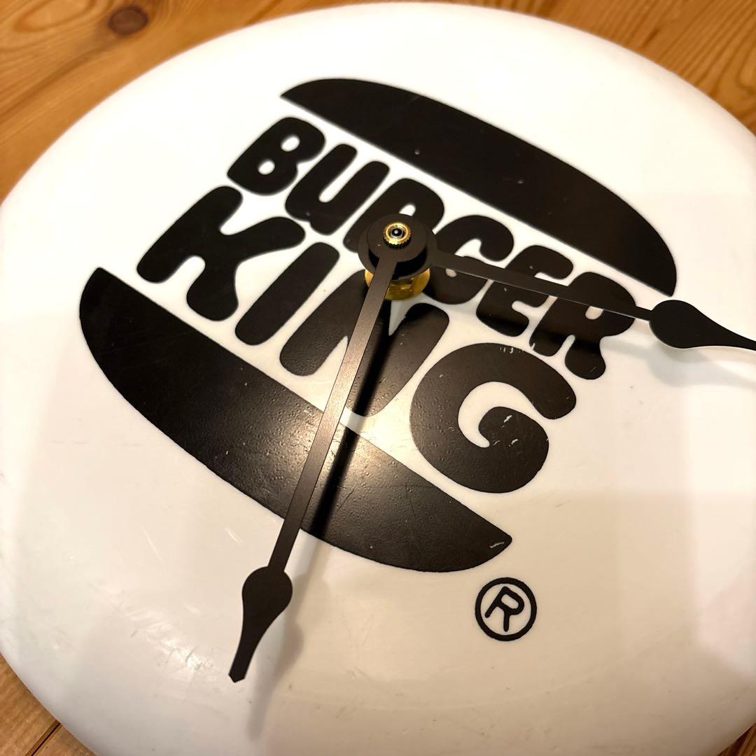 70s バーガーキング　旧ロゴ　フリズビークロック　時計　アメトイ
