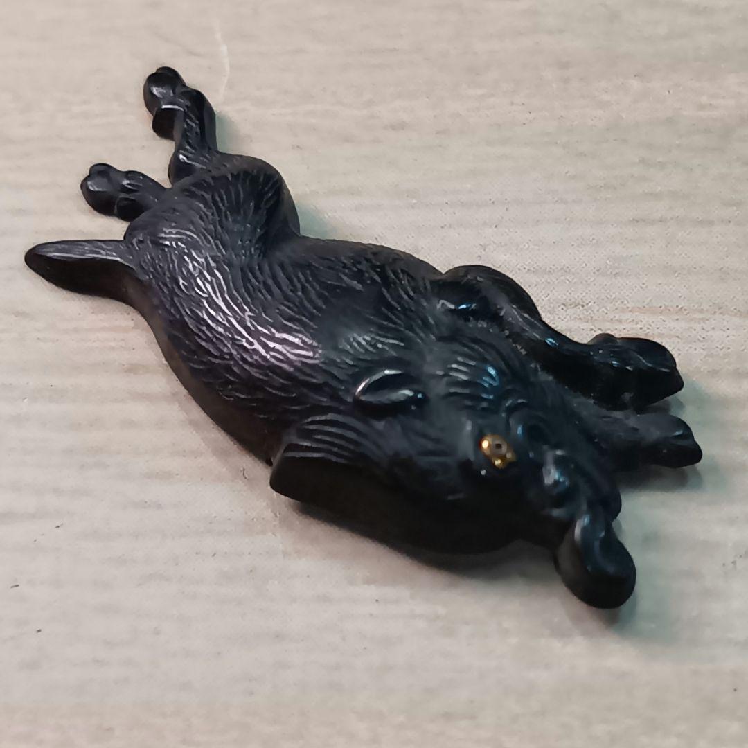 煙草入れ／前金具／猪