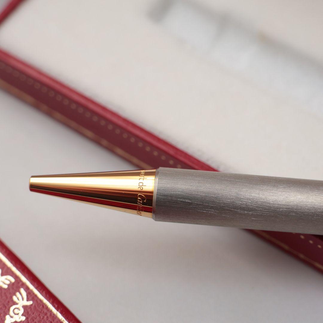 未使用 Cartier ボールペン シルバー ゴールド カルティエ