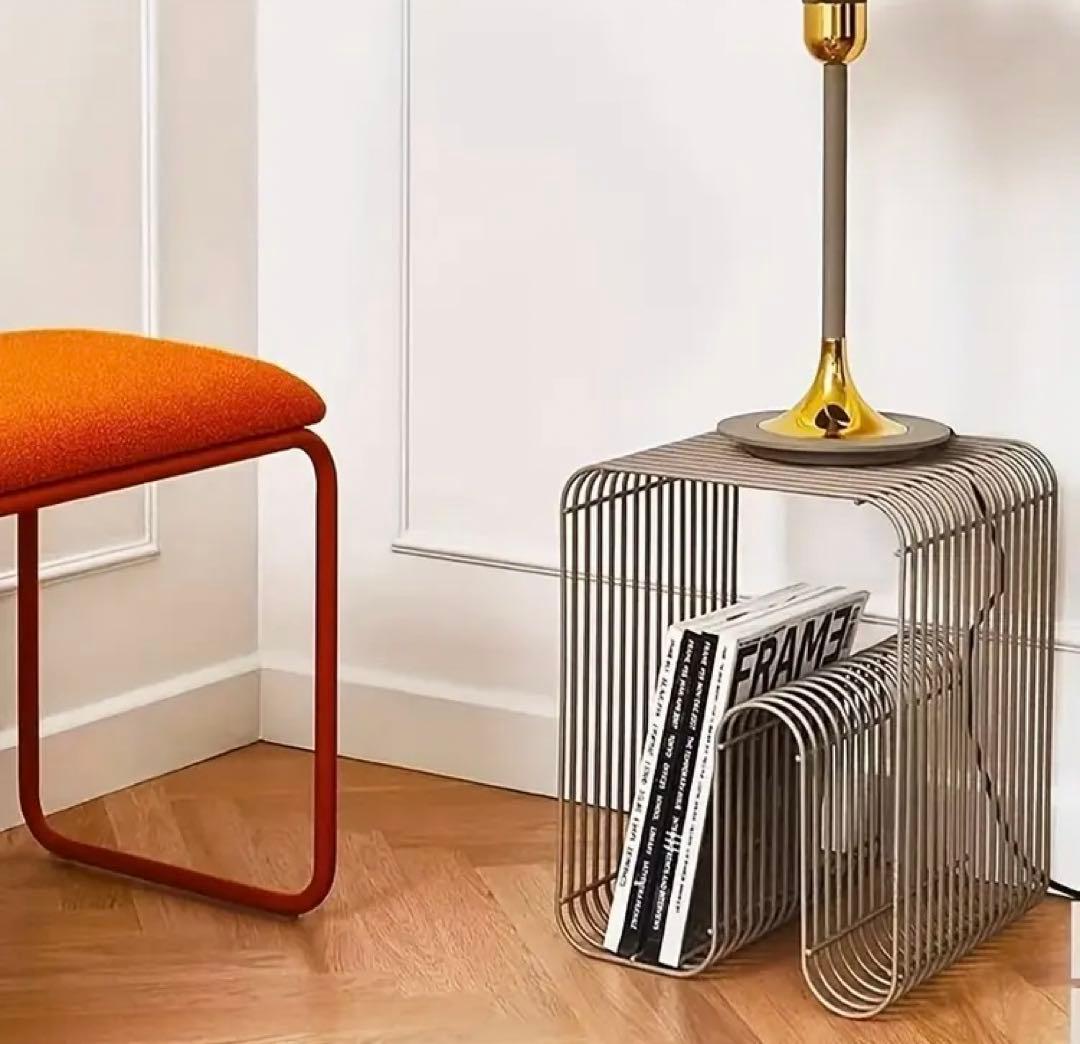 ワイヤー シェルフ マガジンラック リプロダクト テーブル 北欧 スタイリッシュ