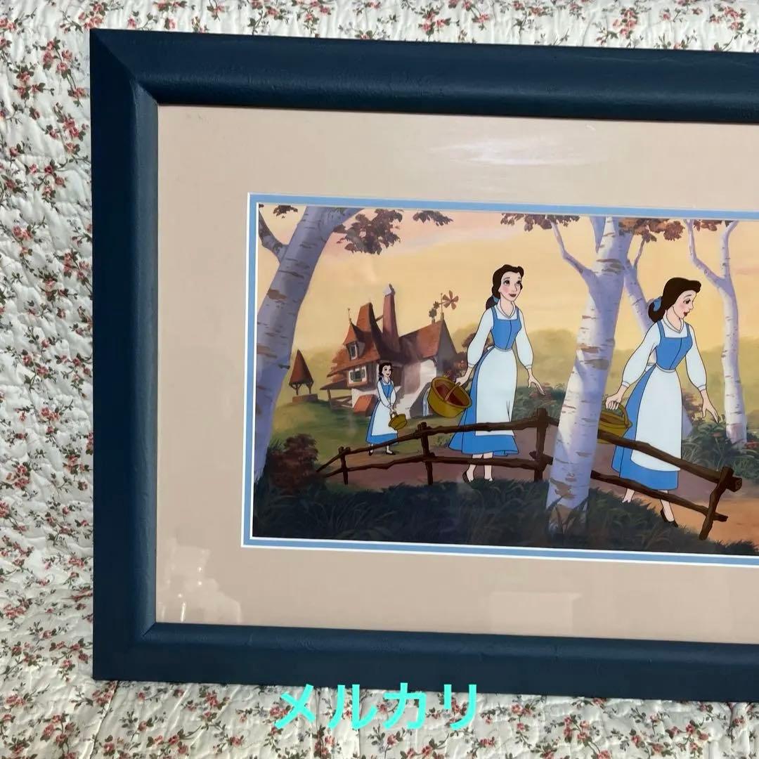 ディズニー　セル画　美女と野獣(ベル) 1991年　スタジオシール付き