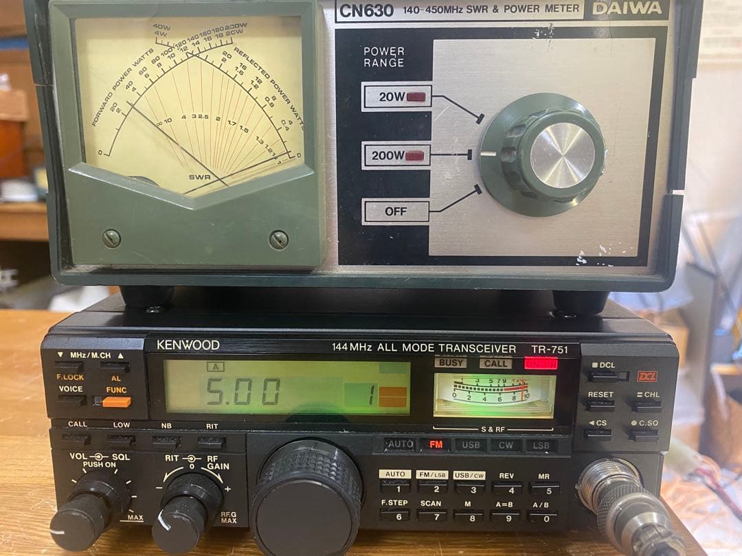 【点検整備済】kenwood TR-751D 144MHz オールモードTR