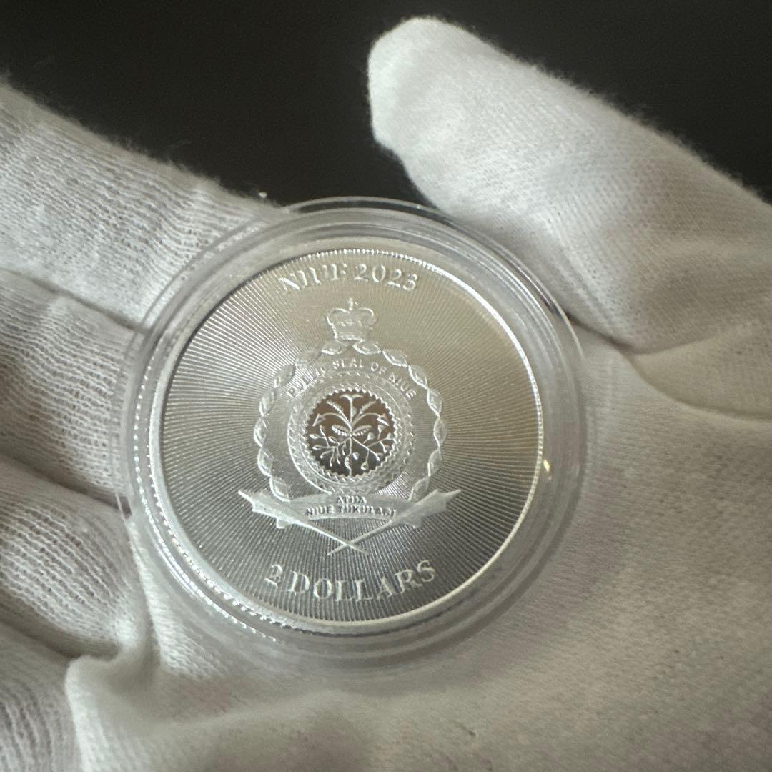 2023年 ニウエ「ラッキークローバー」 純銀 1オンス 銀貨
