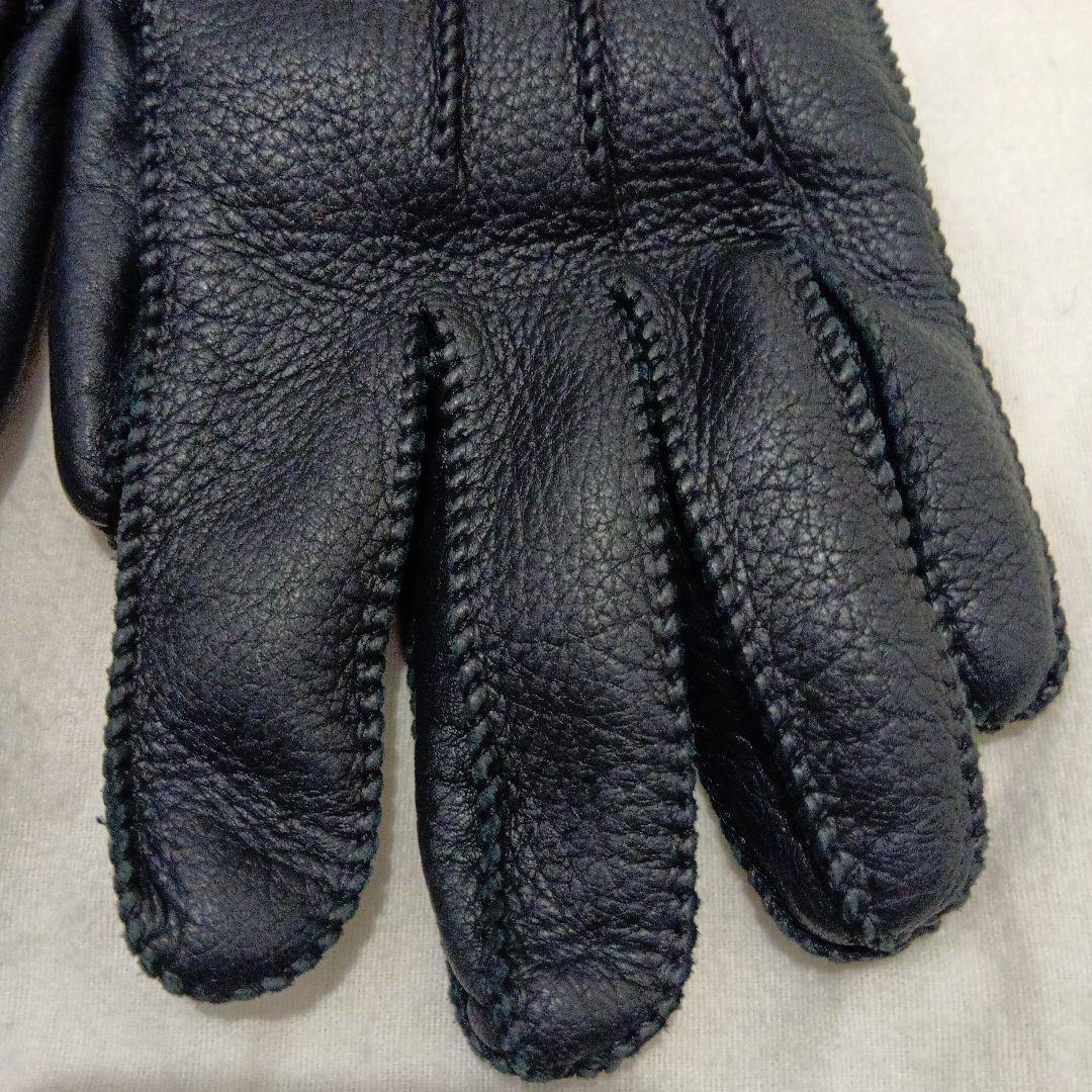 GUCCI ブラック 手袋（鹿革/カシミア）