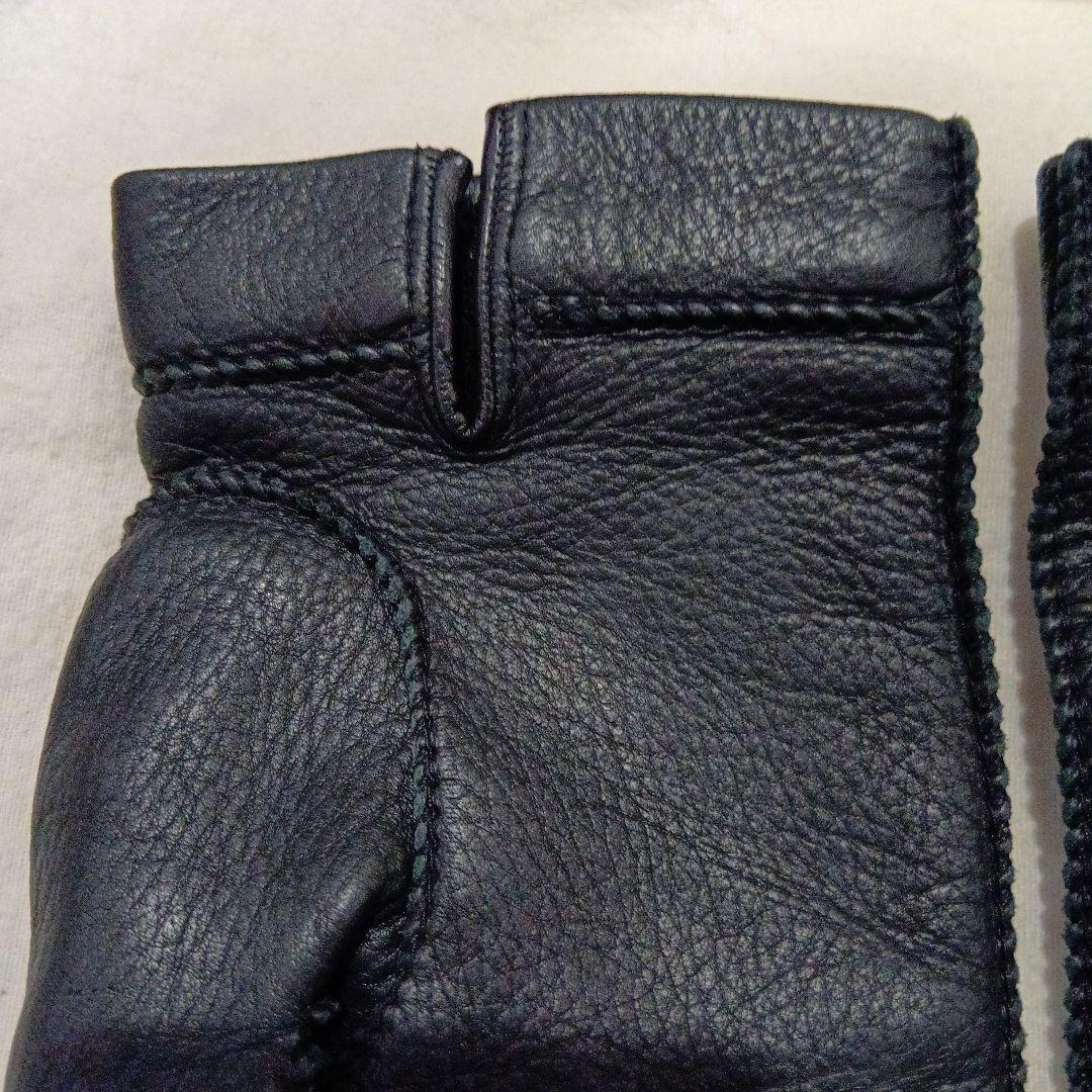 GUCCI ブラック 手袋（鹿革/カシミア）