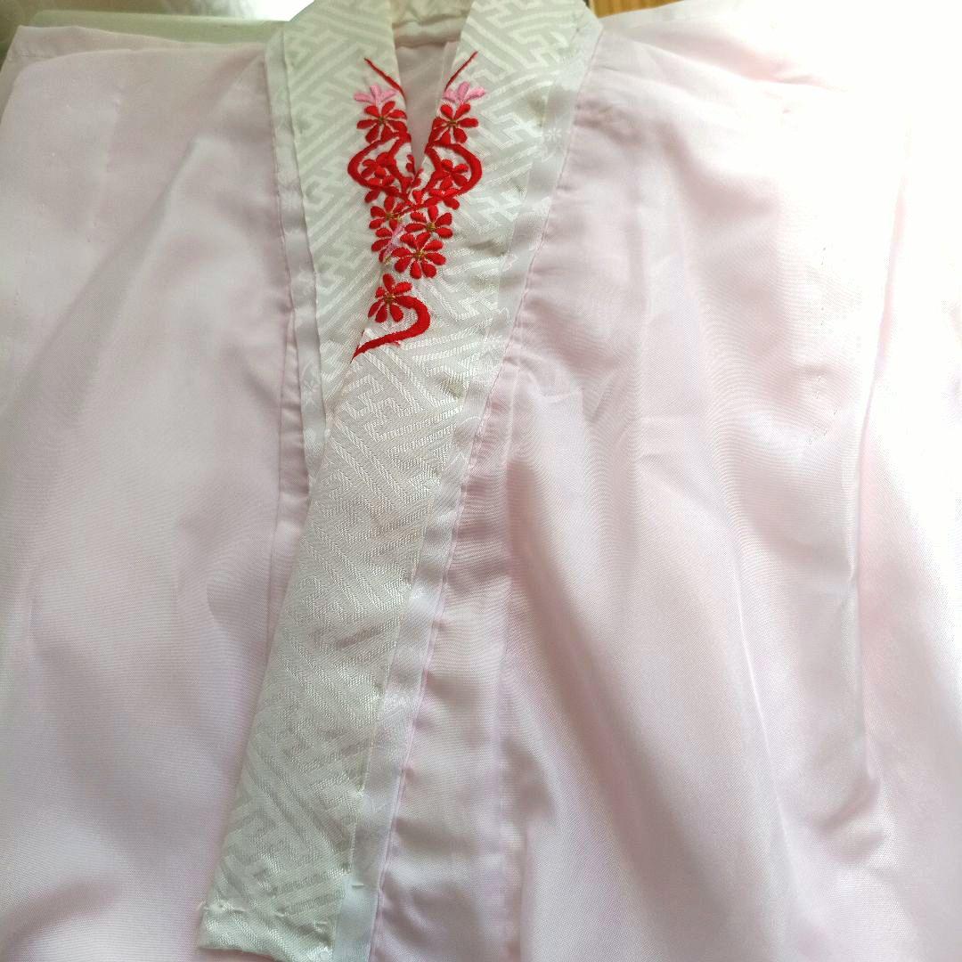 ミントグリーンの着物に白の作り帯セット☆七五三７歳　ハーフ成人式