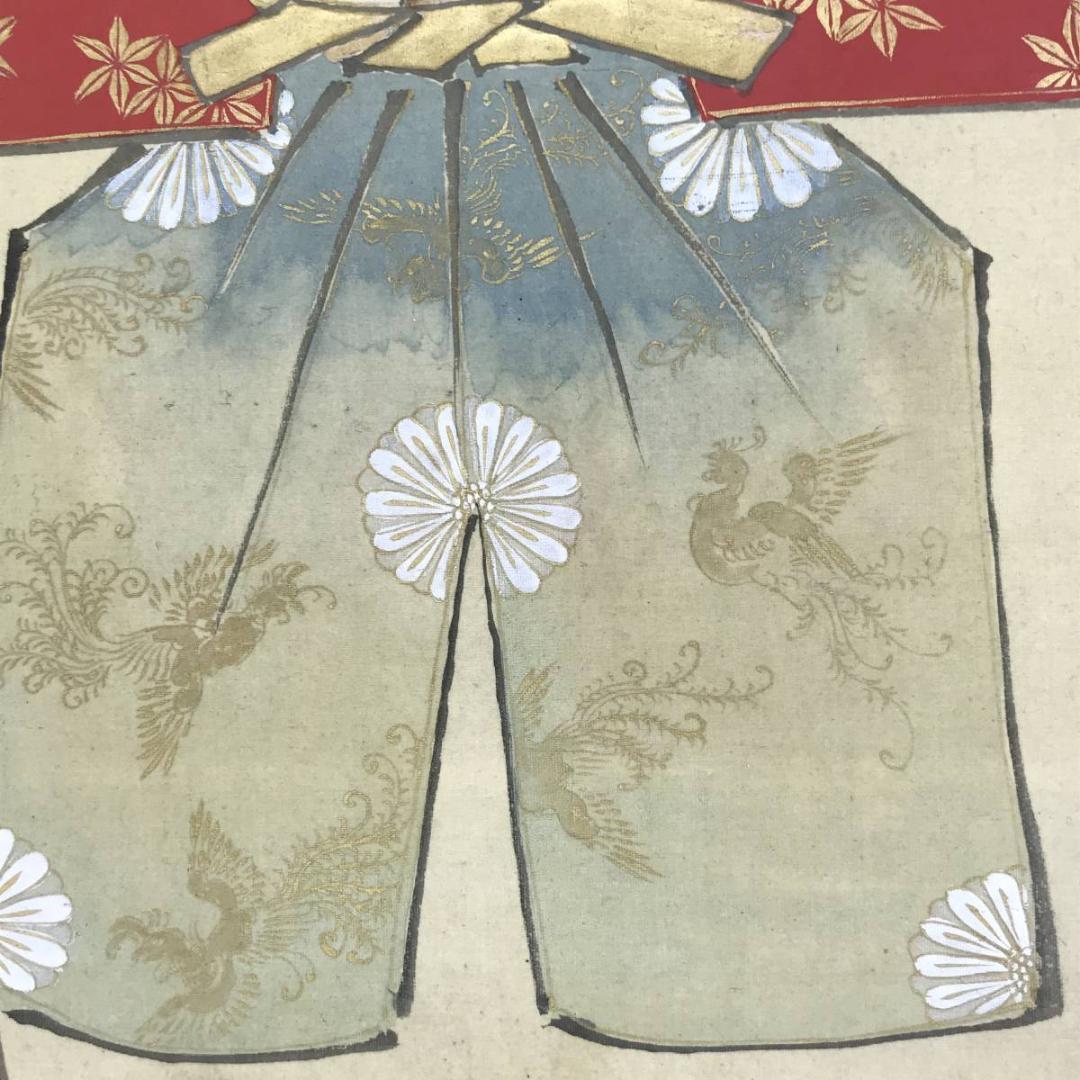 竹喬/雛図/ヒナ図/立雛/掛軸☆宝船☆AD-645